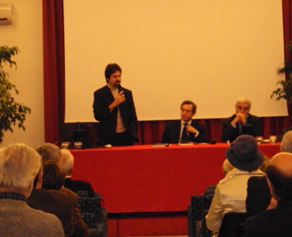 da sinistra - Ferruccio Russo il dott. Aldo Semerario e l'ing. Gianfranco Busatti