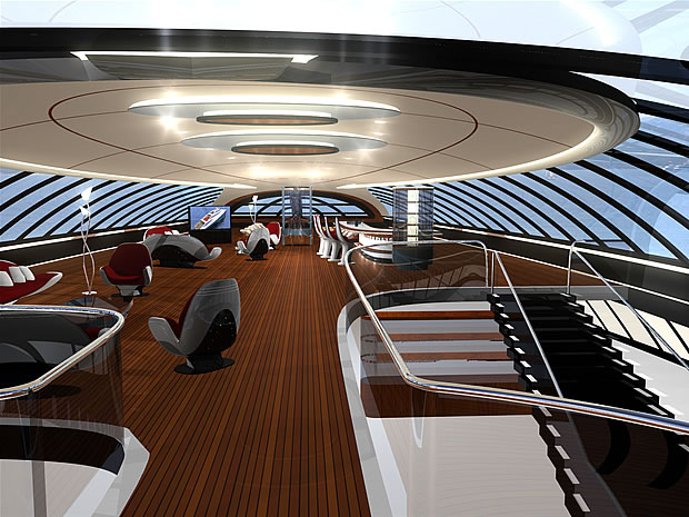 Interni scafo veloce RW 100 Luxury Superyacht