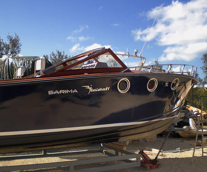 Bellissima barca classica Sarima dei cantieri Italcraft di Gaeta: Marlie