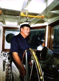 John Wayne al timone nelle acque del Pacifico 1973