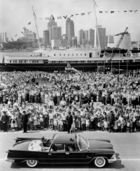 Luglio 1959, il Britannia accompagna la famiglia reale in visita in USA e Canada