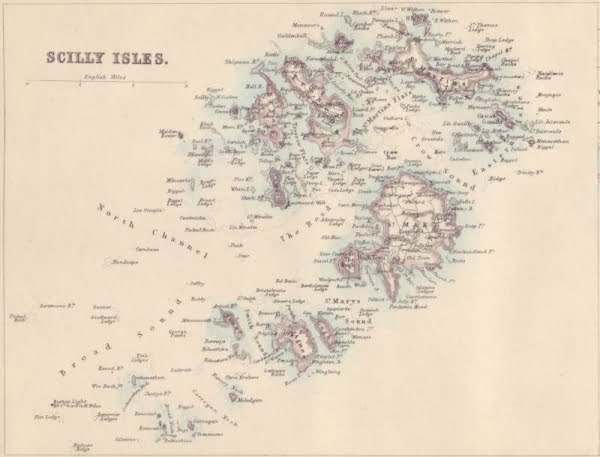 Mappa isole Scilly