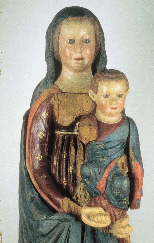 antica statua della Madonna di Barbana (precedente a quella attuale) probabile X! secolo