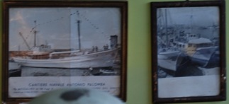Immagini d'epoca di navi realizzate nel cantiere dell'allora Antonio Palomba