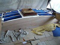 Restauro barca - Sostituzione paratia vano di poppa