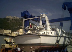 Restauro motovedetta Super Speranza ex CP 253 oggi Araba Fenice