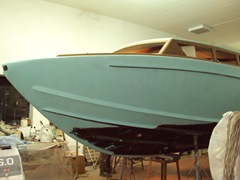 Barca classica Settimo Velo Isabella stuccatura fondo