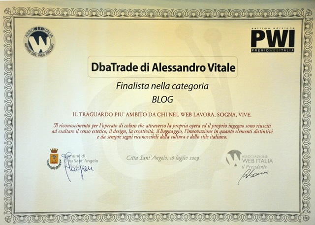 Premio WEBITALIA 2009